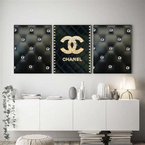 wall art chanel|Chanel pictures for bedroom.